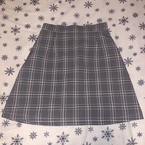 Plaid A Line Skirt from KOREA